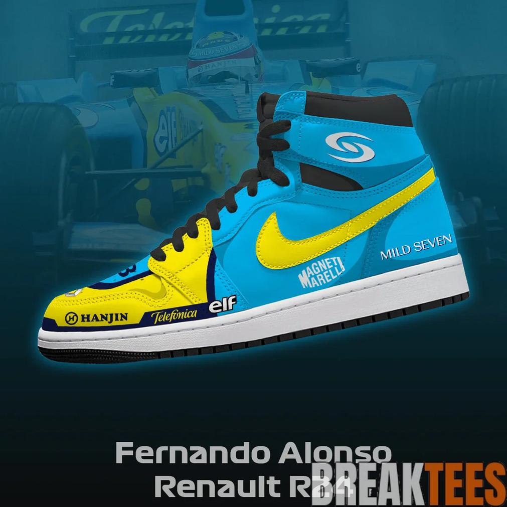 Fernando Alonso Renault R24 Racing 2026 Design Special AJ1 Shoes