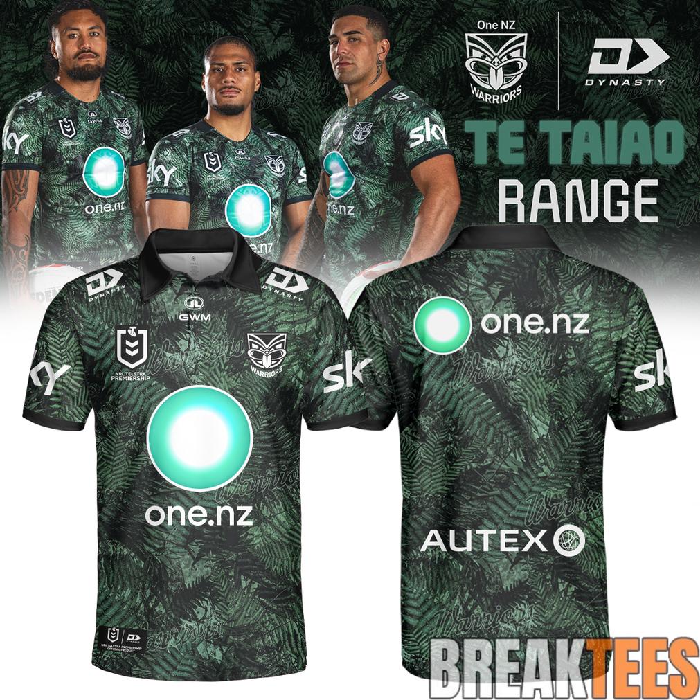 New Zealand Warriors 2026 Te Taiao Range Edition Polo