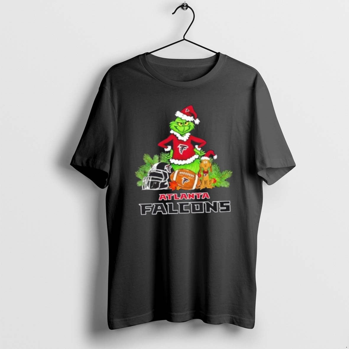 Official Atlanta Falcons Football X Grinch And Max Dog Merry Christmas