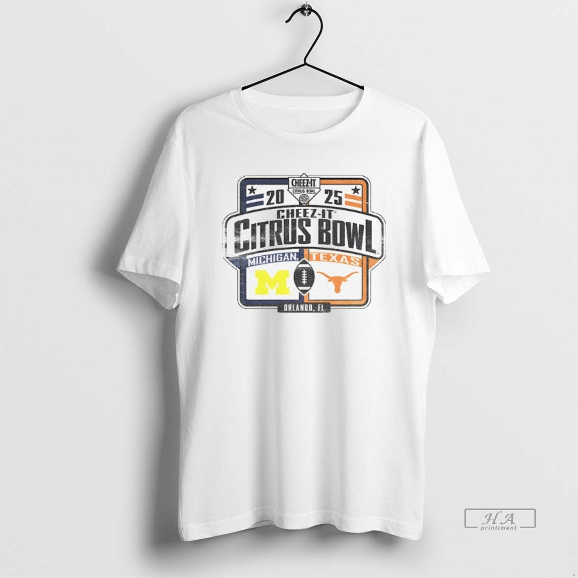 Official Michigan Wolverines Vs Texas Longhorns Cheez It Citrus Bowl 2025 Logo