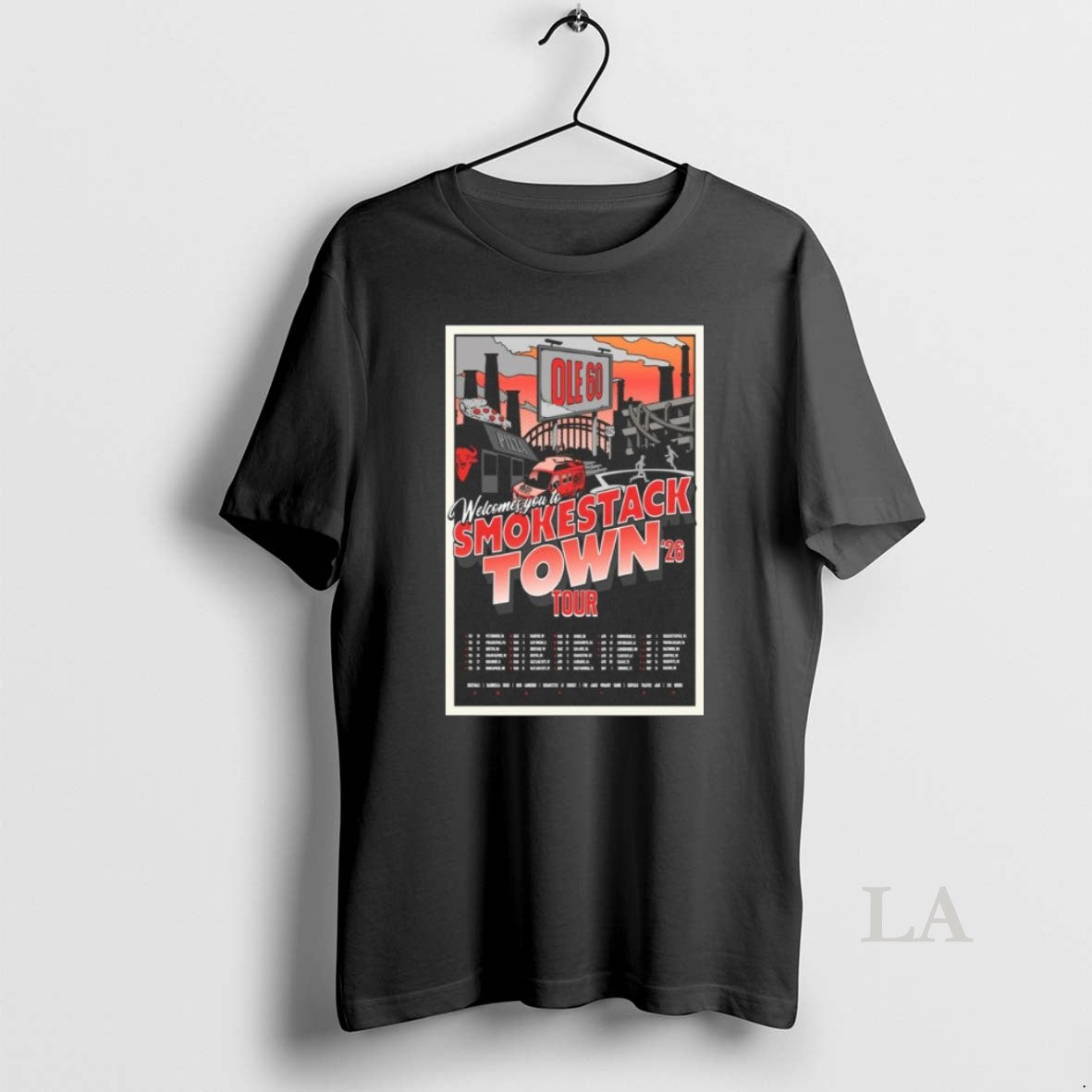 Original Ole 60 Welcomes You To Smokestack Town 2026 Tour Long Sleve