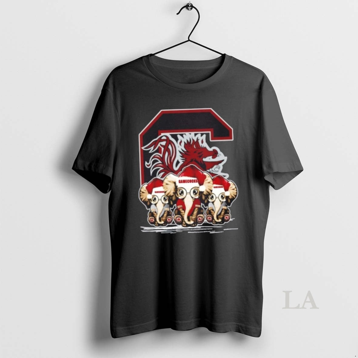 Original South Carolina Gamecocks X Elephants Santa Hat Merry Christmas