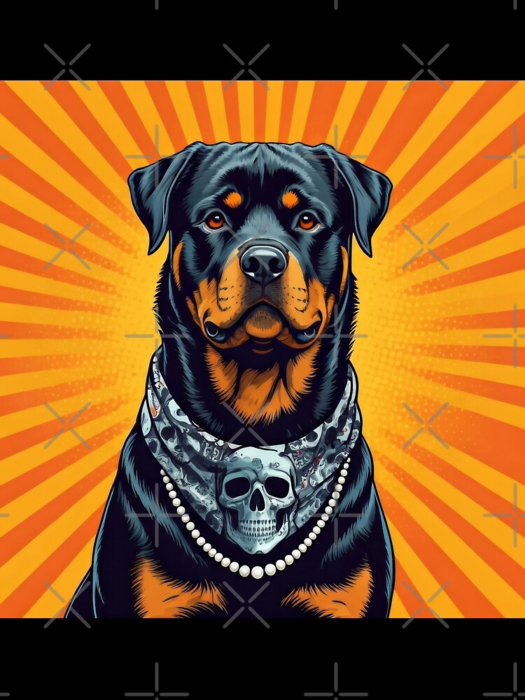 Pop Art Rottweiler by Nocturne Paws