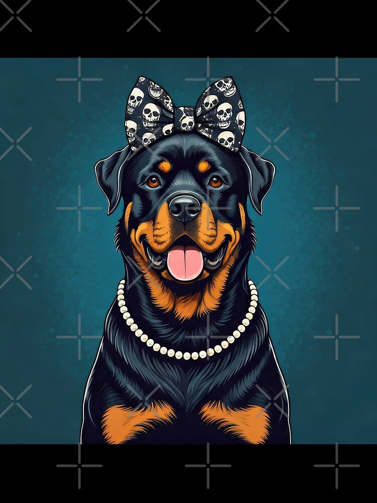 Happy Chic Rottweiler by Nocturne Paws