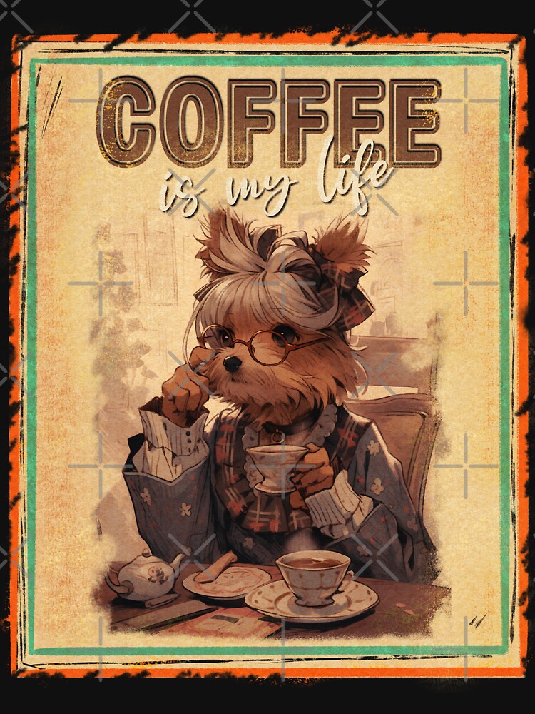 Yorkshire Terrier Coffee Retro by Retro Glam Haven