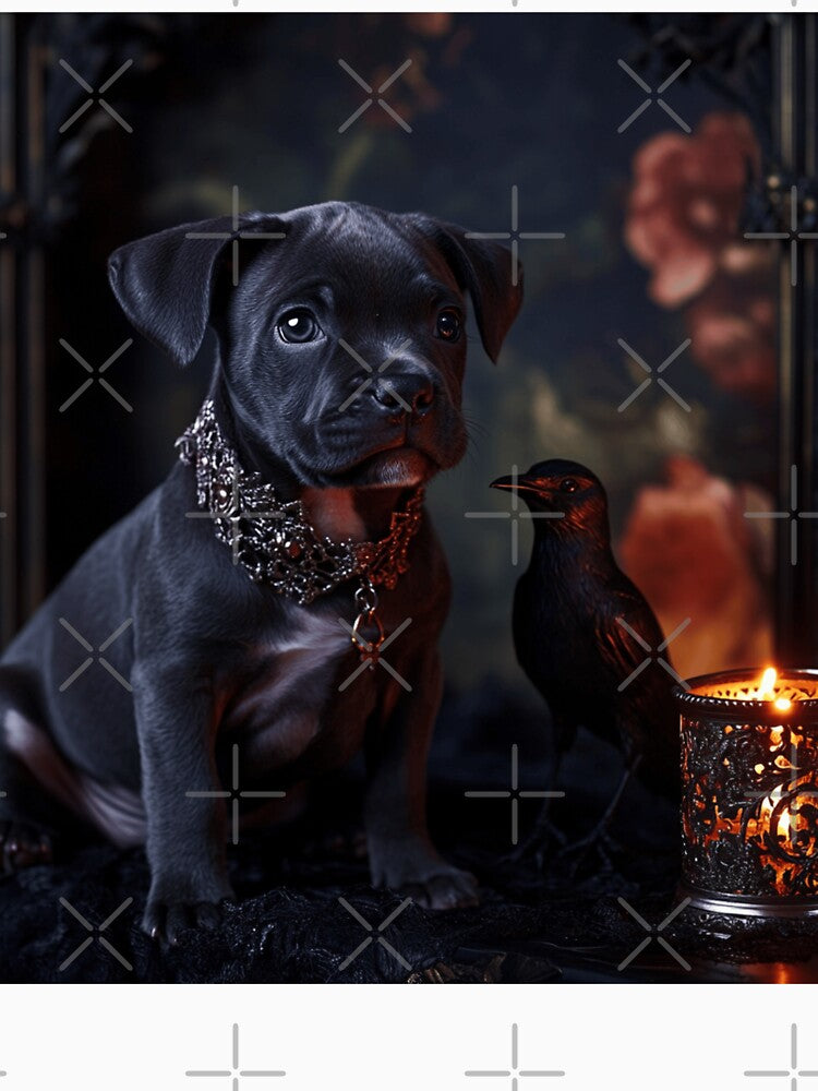 American Bully Puppy Dark Love by Nocturne Paws