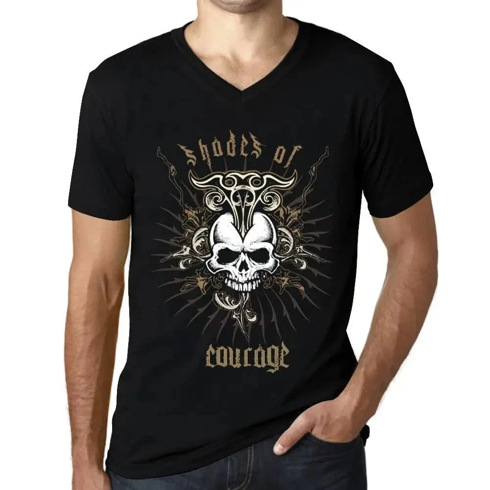 Men's Graphic T-Shirt V Neck Shades Of Courage Eco-Friendly Limited Edition