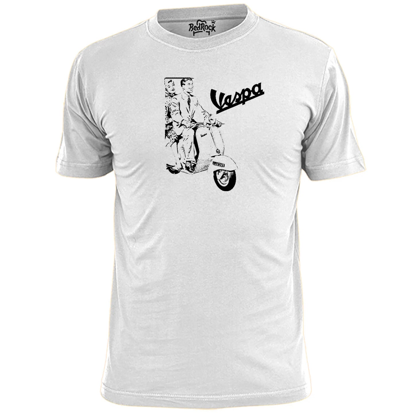 Mens Vespa Scooter Poster (V1) T Shirt Mod Weller Jam Scooter Boy Girl