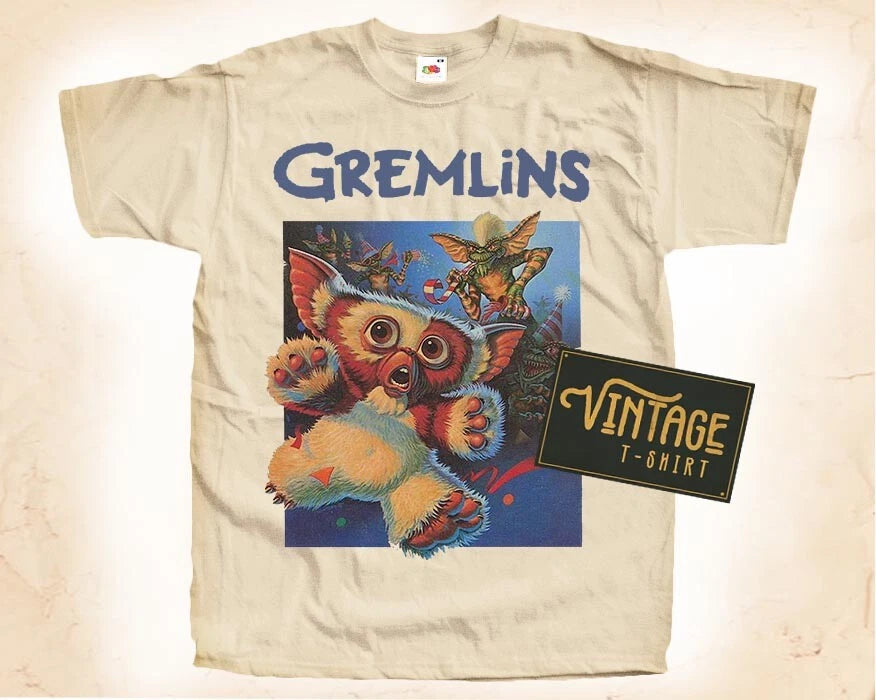 Gremlins V3 Vintage T Shirt for Men Woman Unisex NATURAL S-5XL