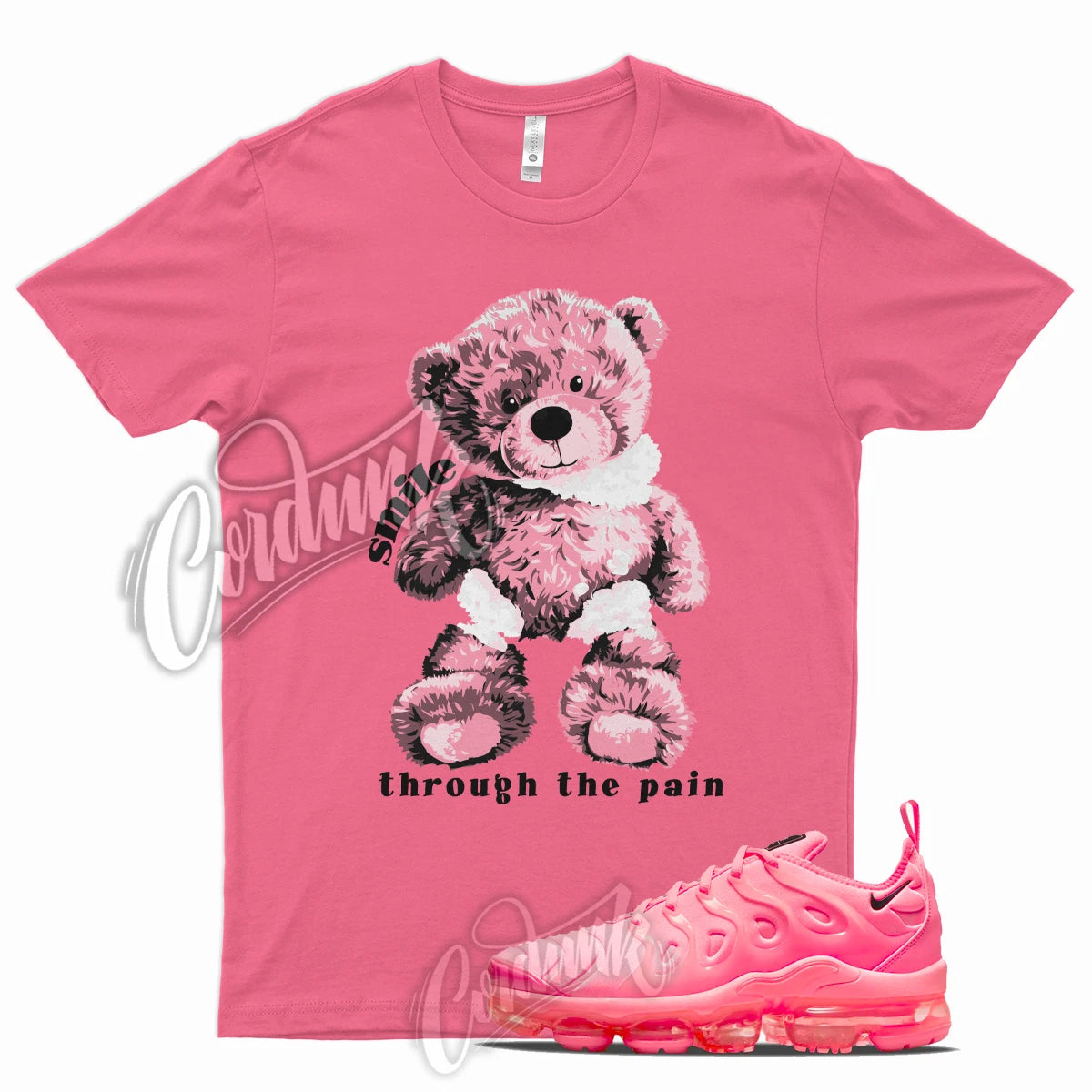 SMILE Shirt for Air Vapormax Plus Sunset Pulse Bubblegum Pink Arctic Neon 1