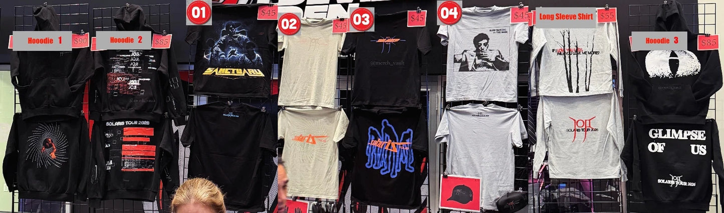 Joji Solaris Tour 2026 T shirt reprint