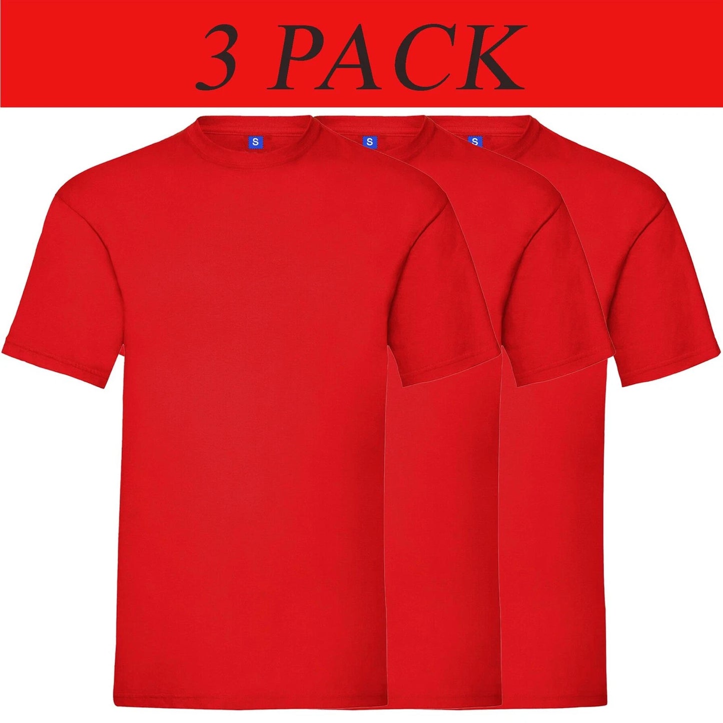 Kruze Mens T shirts Short Sleeve T-shirt Top Cotton Plain Crew Neck Shirt Lot