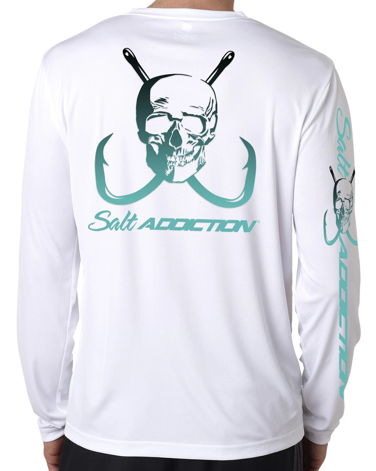 Salt Addiction performance t shirt long sleeve microfiber saltwater uv upf 50+