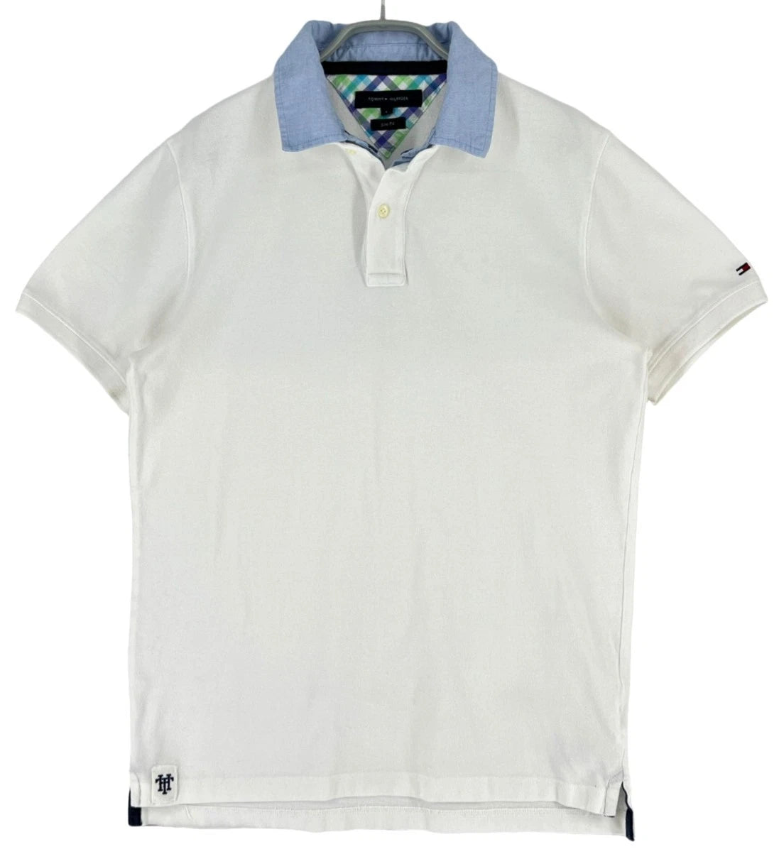 Tommy Hilfiger Mens Slim Fit Polo Shirt Short Sleeve Size L