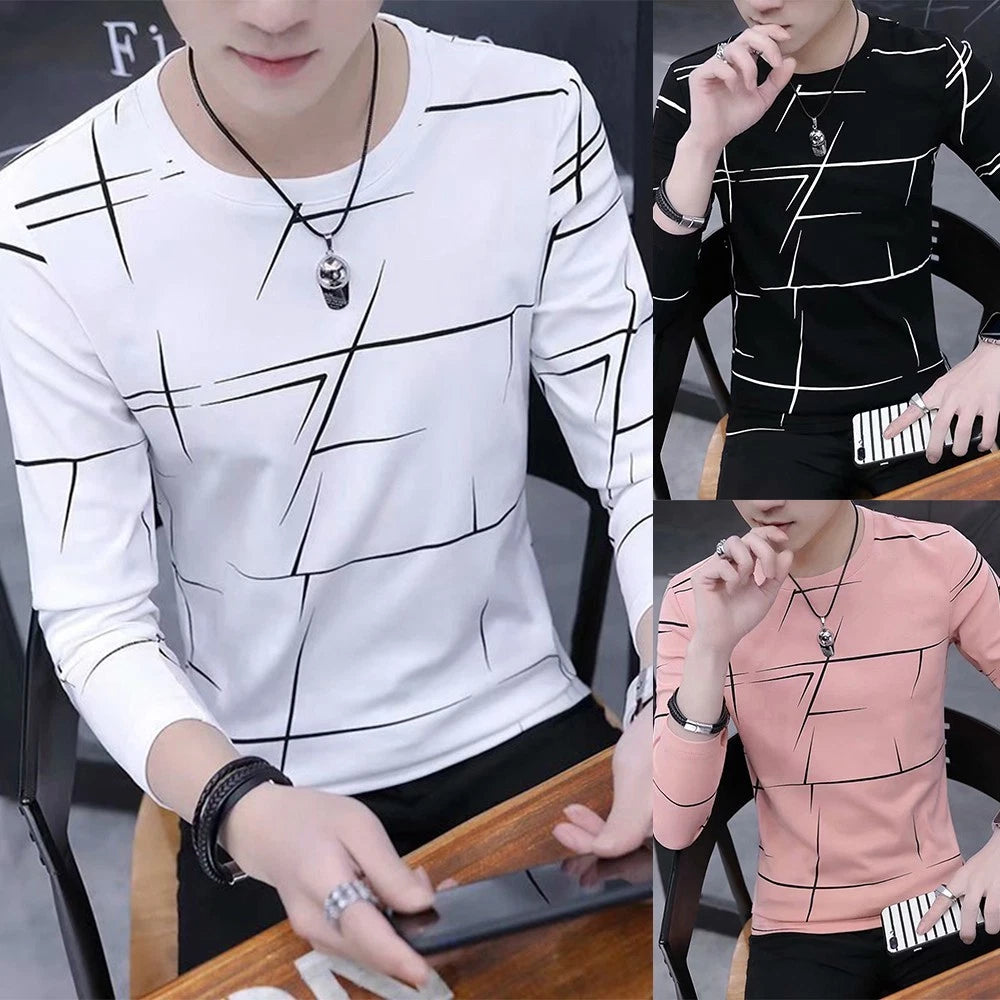 Men T-Shirt Blouse 1pcs Polyester Slim Fit Spring Clothing Summer T Print