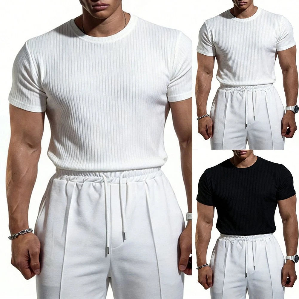 For Running Slim Fit T-Shirt Gym Training Lightweight Machine Washable