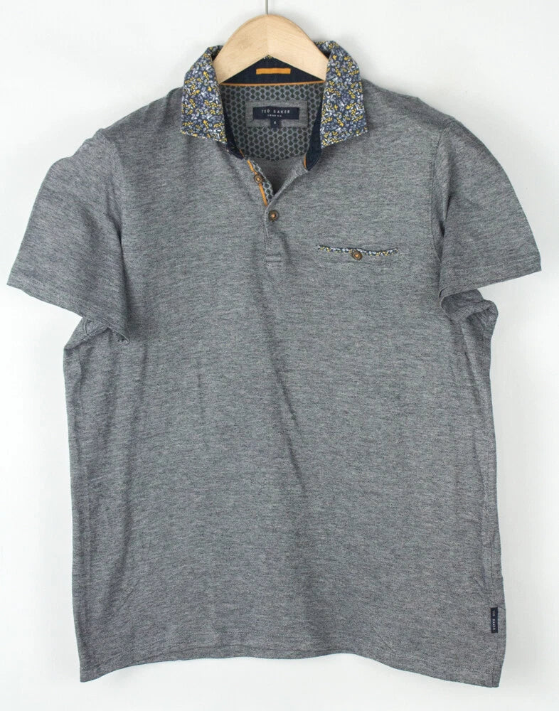 TED BAKER LONDON Mens Casual Slim Fit Polo Neck T-Shirt Size L (4)