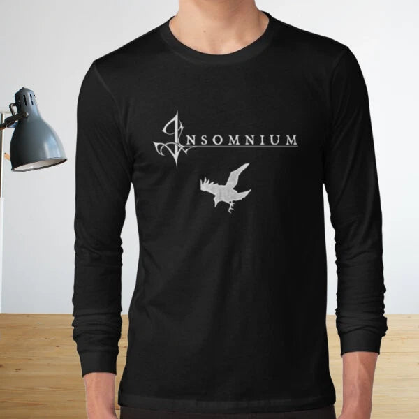 Insomnium crow logo Long Sleeve T-Shirt Funny Size S to 5XL
