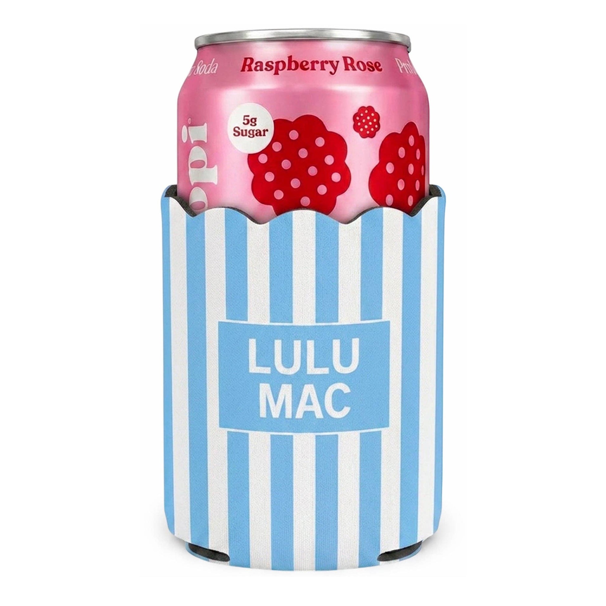 LM-KZ-1000 Light Blue Stripe Koozie