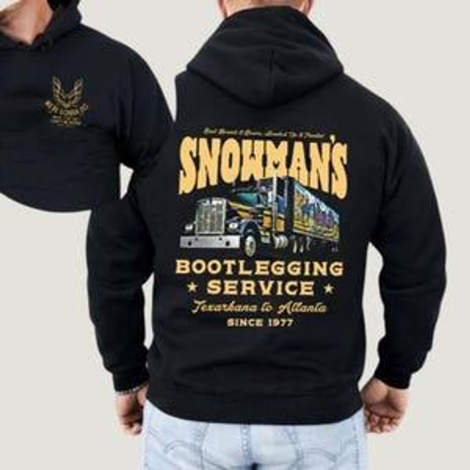 Snowmans Bootlegging Service Hoodie, Smokey and the Bandit Truck Shirt