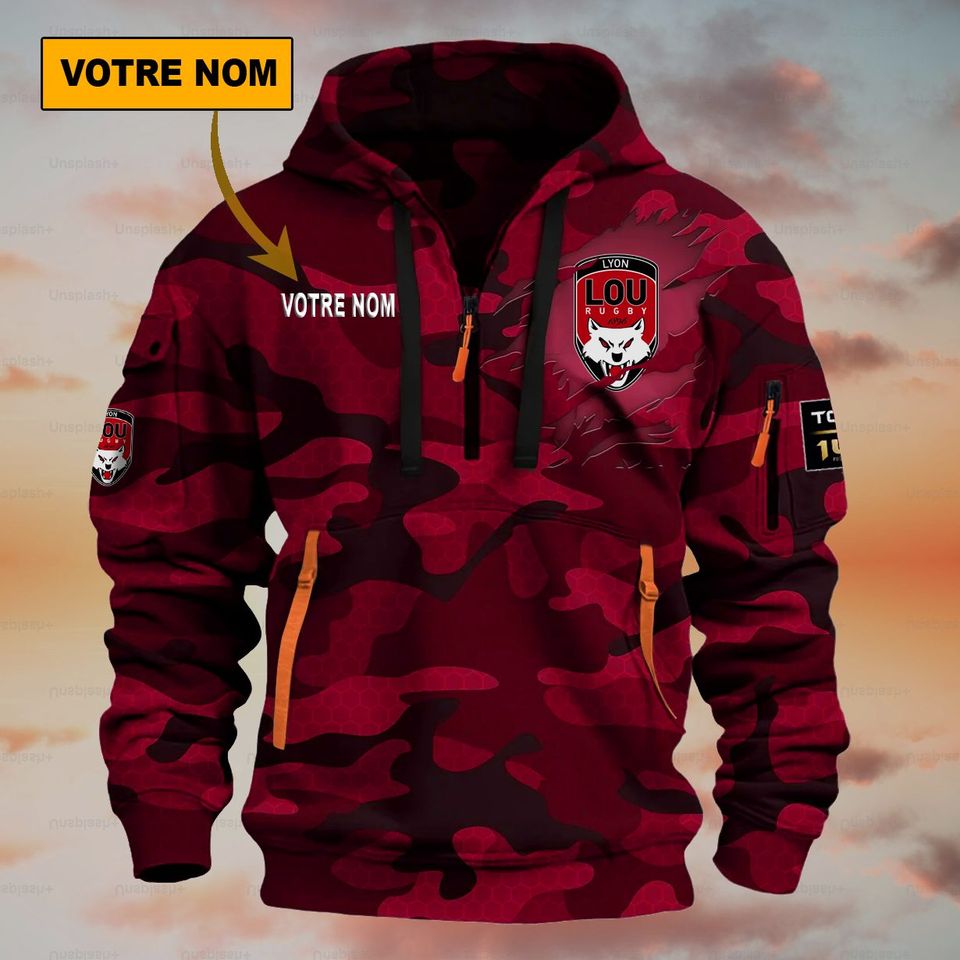 Lyon OU – Hoodie dynamique Édition spéciale avec nom personnalisé