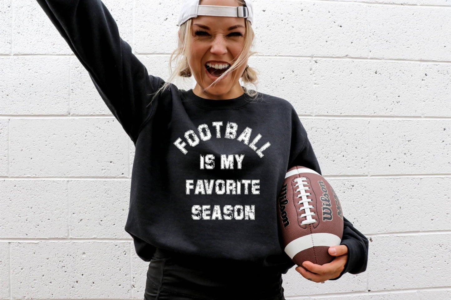 Football Is My Favorite Season Gameday Graphic Sweatshirt