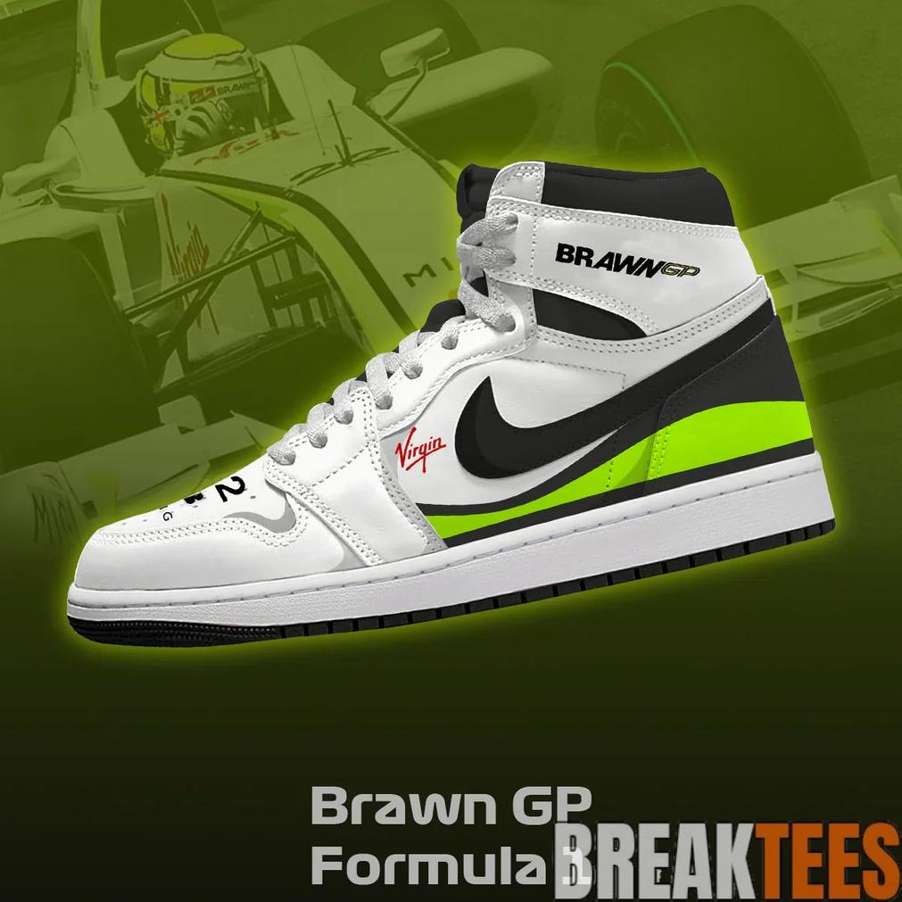 Brawn GP F1 Racing 2026 Special Design AJ1 Shoes