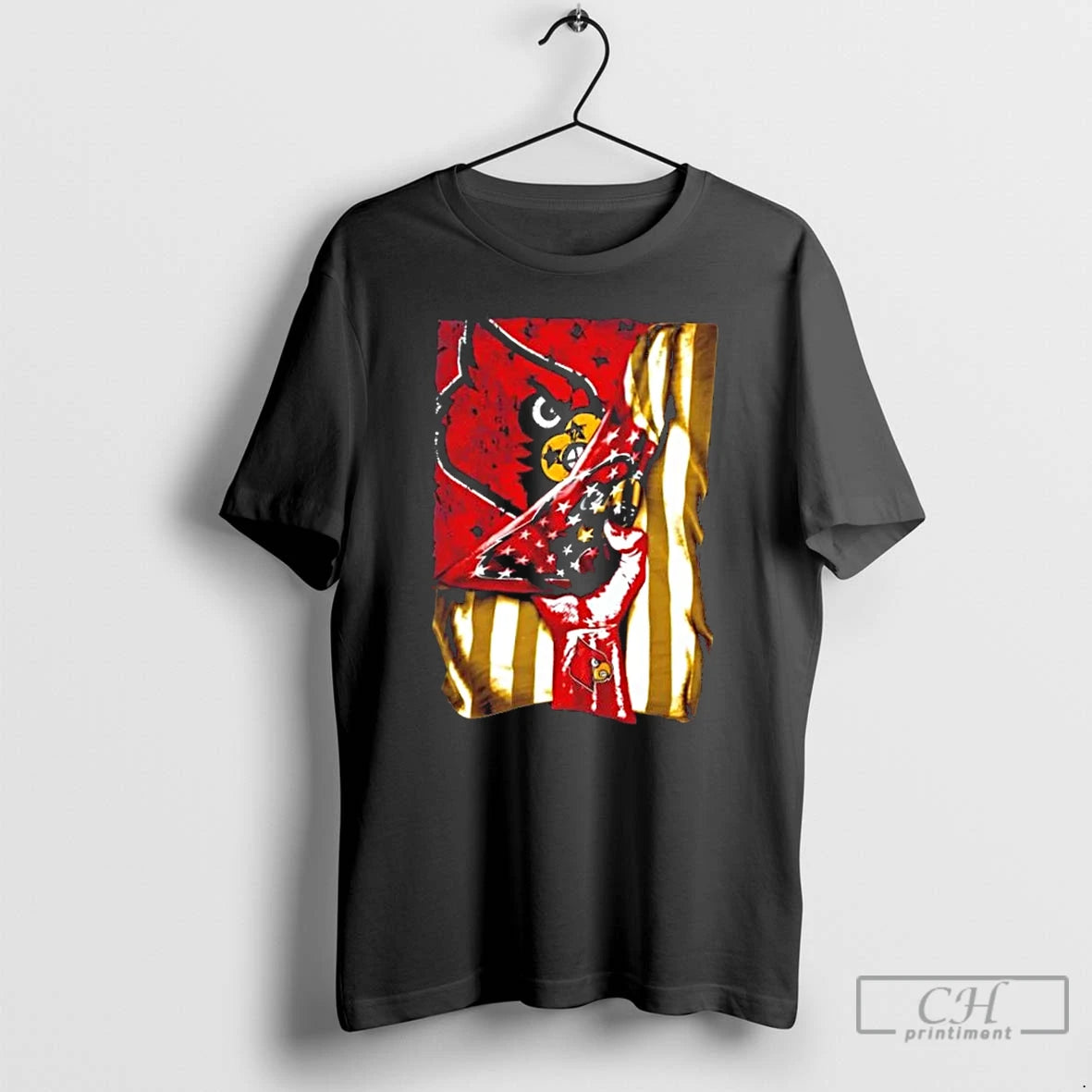 Classic Revealing The Glory Louisville Cardinals X Usa Flag