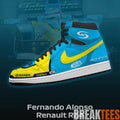 Fernando Alonso Renault R24 Racing 2026 Design Special AJ1 Shoes