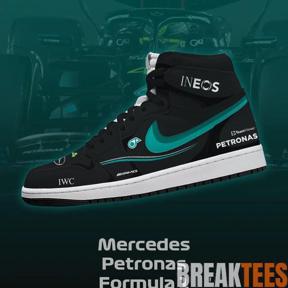 Mercedes AMG PETRONAS F1 Racing 2026 Special Design AJ1 Shoes