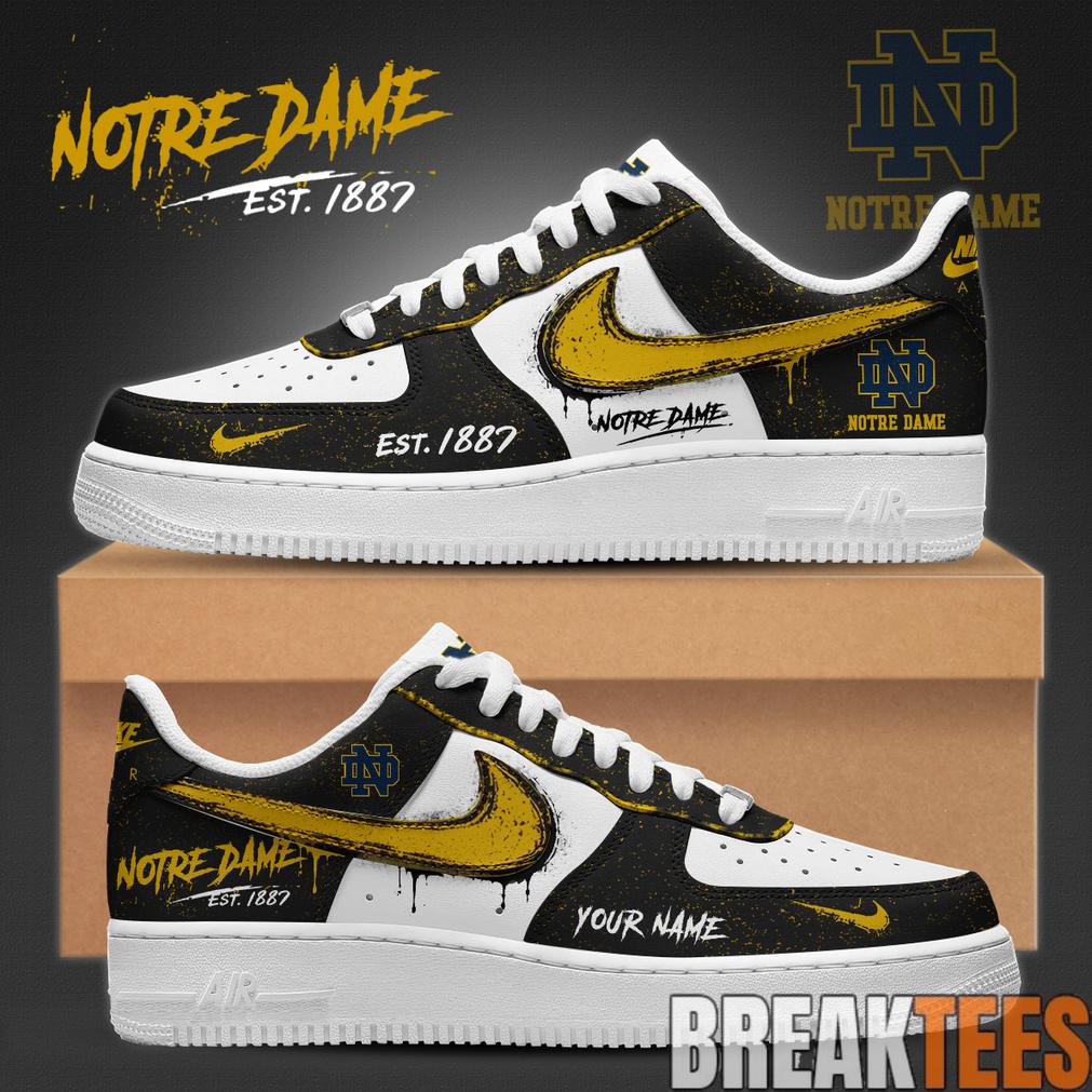 Notre Dame Fighting Irish Special New Edition Custom AF1 Shoes