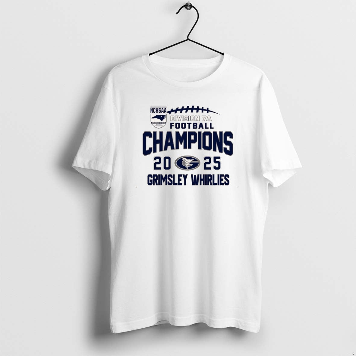 Official Grimsley Whirlies 2025 Nchsaa Division 7a Football Champions Christmas