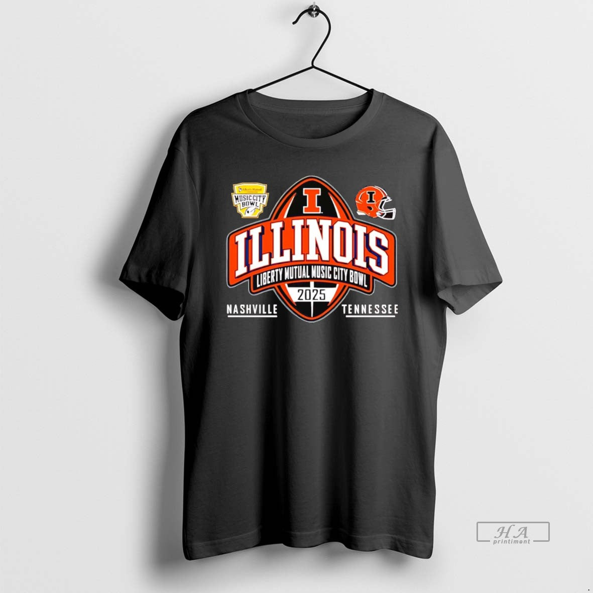 Official Illinois Fighting Illini 2025 Liberty Mutual Music City Bowl Nashville Tennessee