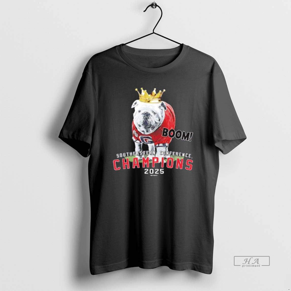 Official Uga Boom 2025 Sec Southeastern Conference Champions Mascot