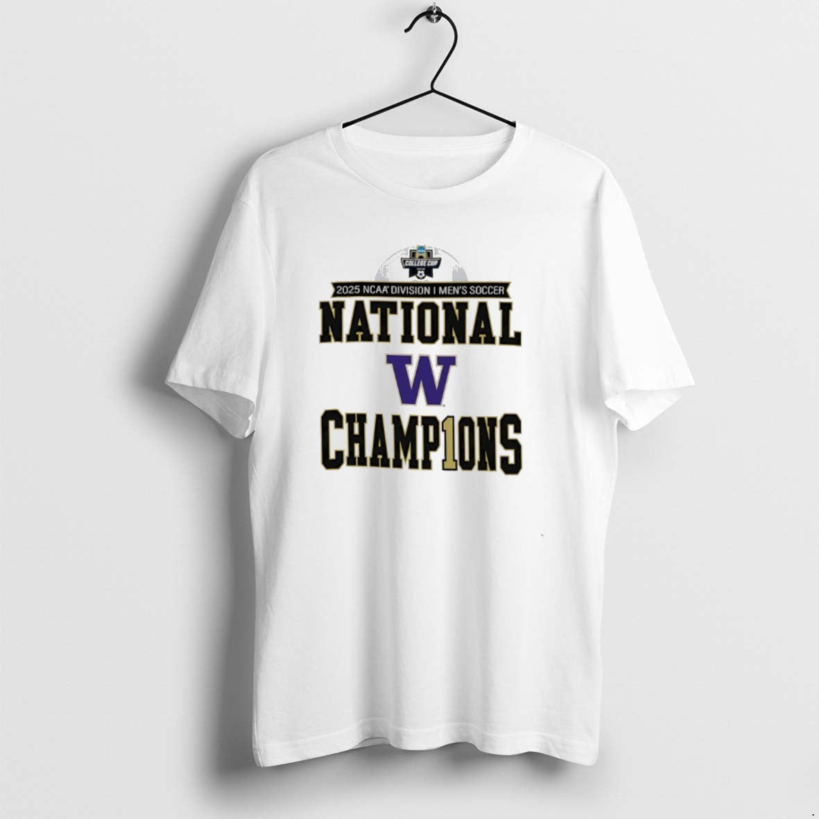 Official Washington Huskies 2025 Ncaa Mens Soccer National Champions Locker Room