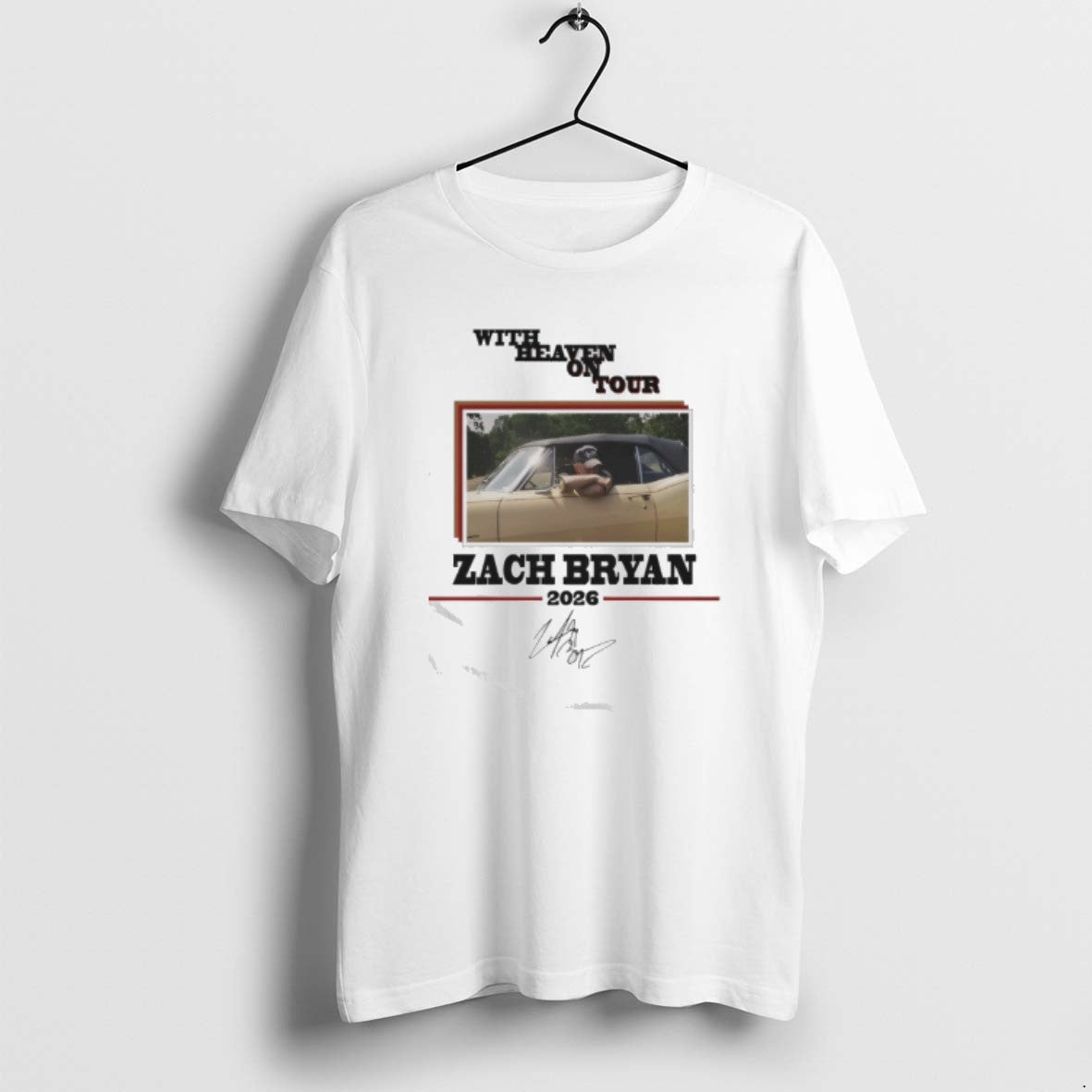 Official Zach Bryan With Heaven On Tour 2026 Signature