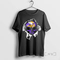 Officials Ripped From The Chest Skull Deep Minnesota Vikings Till The Grave Premium T Shirts