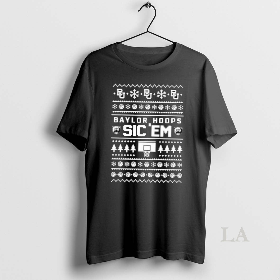 Original Baylor Bears Baylor Hoops Sicem Ugly Christmas Sweat