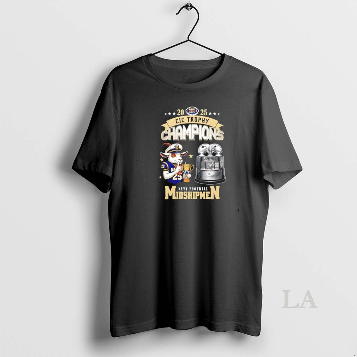 Original Navy Midshipmen Football 2025 Cic Trophy Champions Mascot