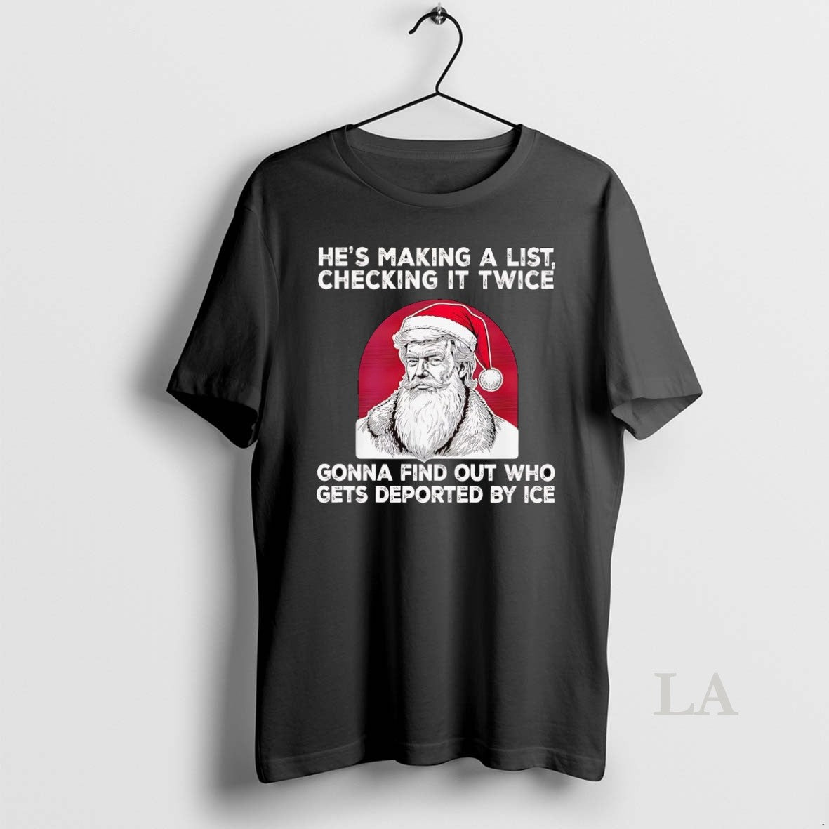Original Trump Hes Making A List Checking It Twice Gonna Find Out Christmas