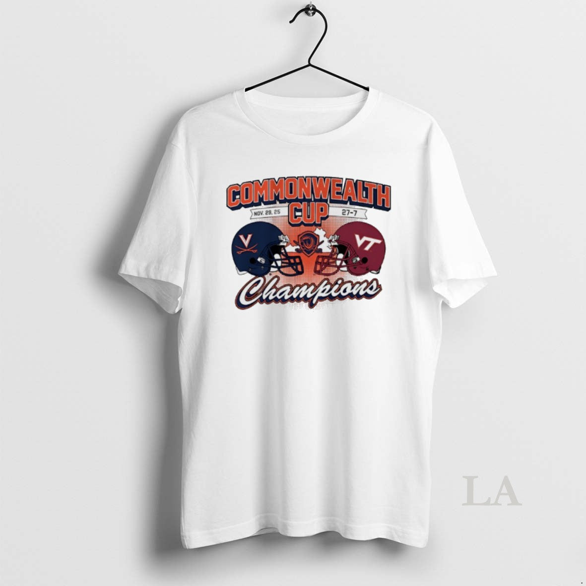 Original Virginia Cavaliers Beat Virginia Tech 27 7 Win 2025 Commonwealth Cup Champions Helmet