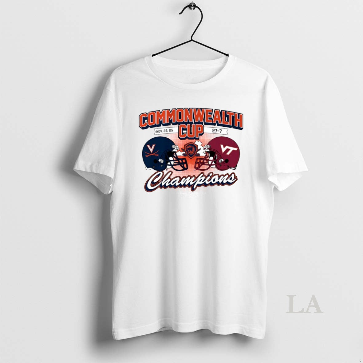 Original Virginia Cavaliers Vs Virginia Tech Hokies Commonwealth Cup Winner Champions 2025 Helmet Circle