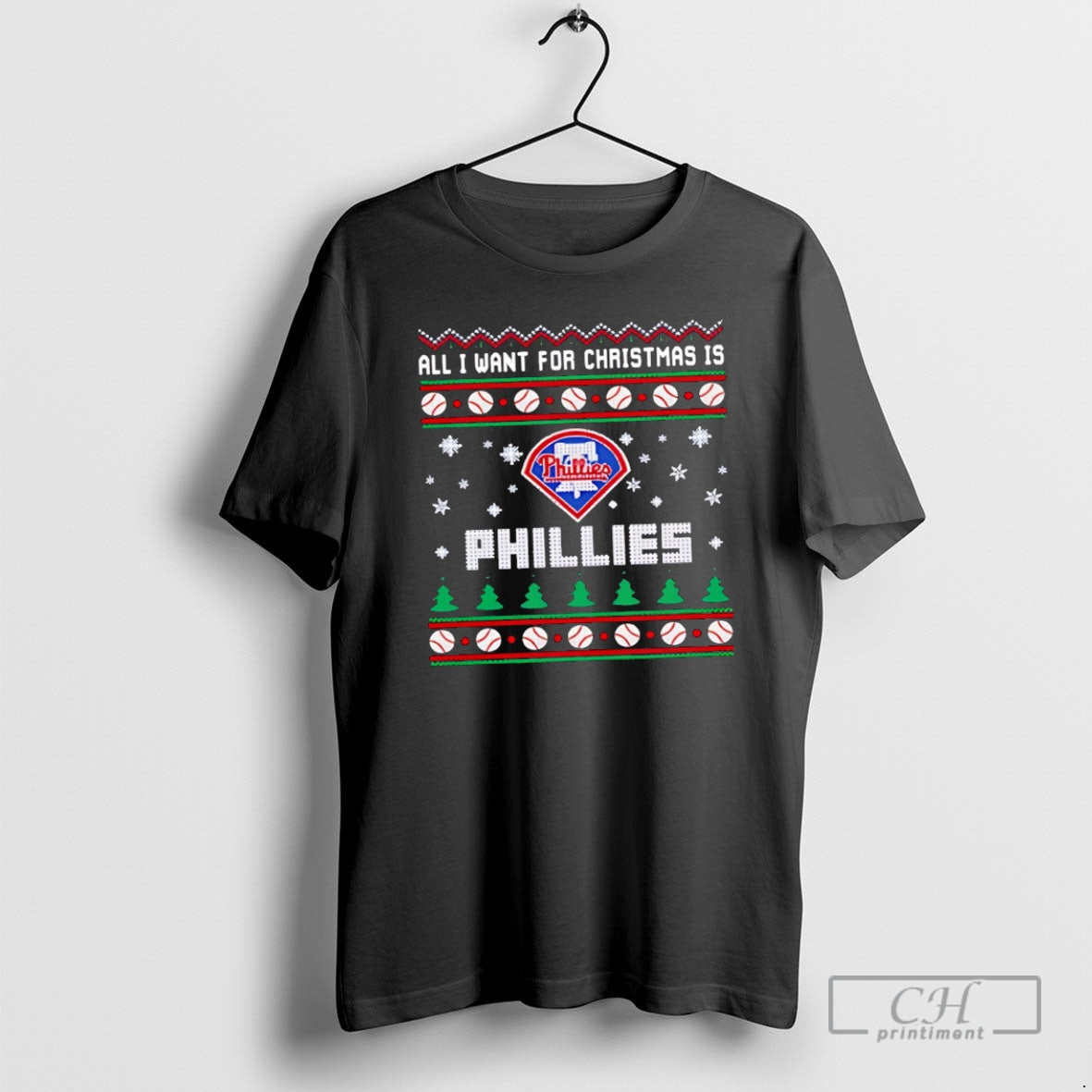 Premium All I Want For Christmas Is Philadelphia Phillies Shirt Sweater
