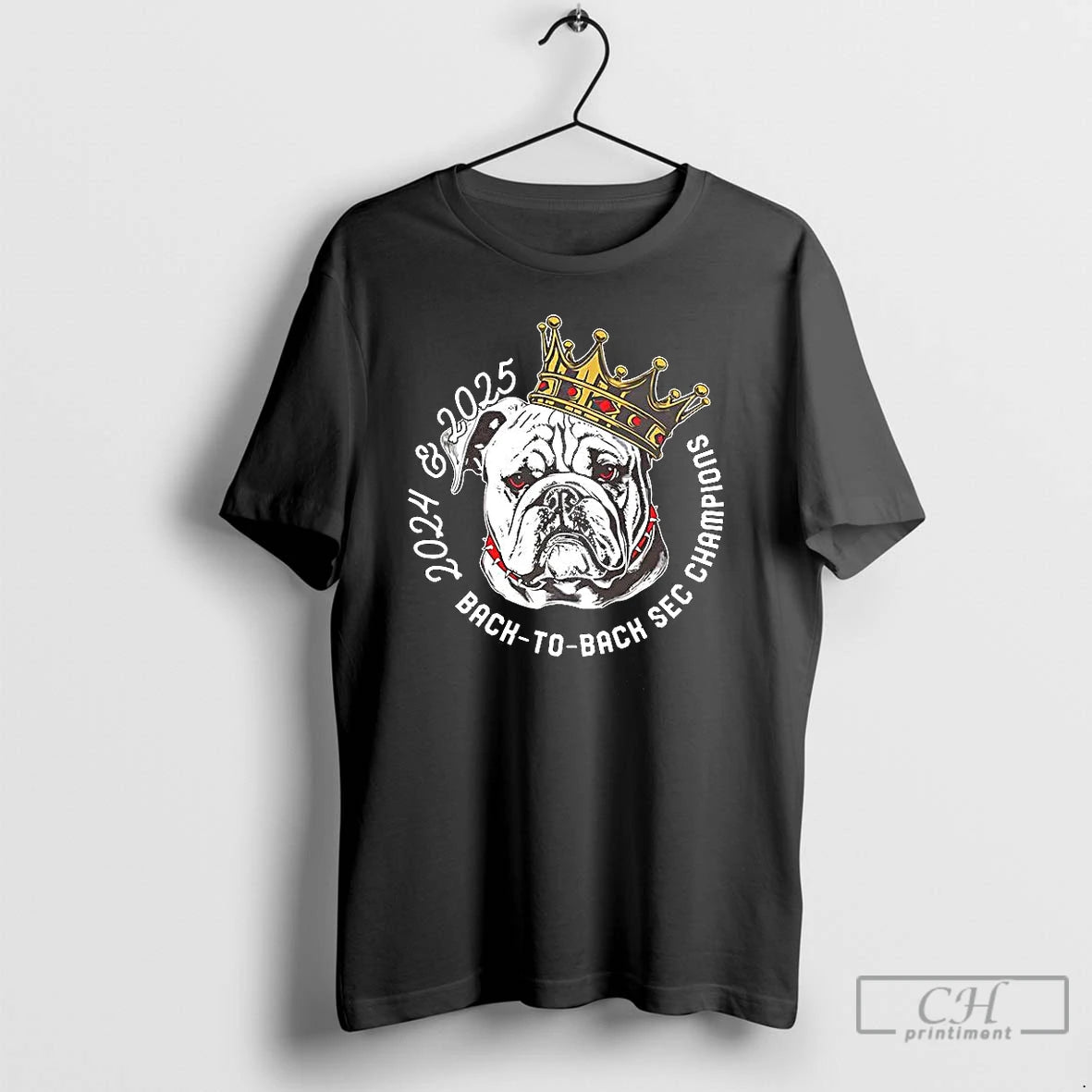 Premium Georgia Bulldogs Ncaa Uga 2024 2025 Back To Back Sec Champions Mascot T Shirts