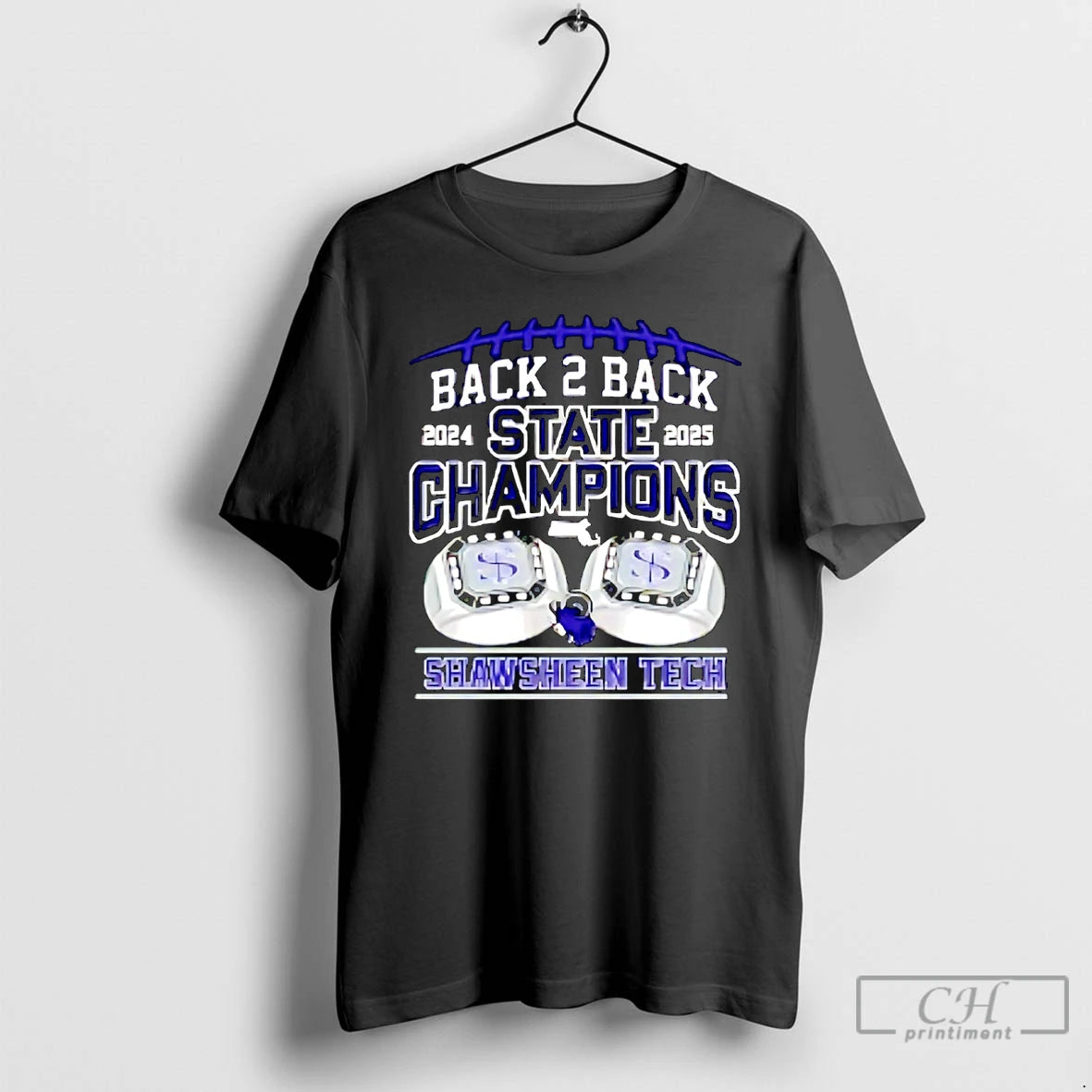 Premium Shawsheen Tech Back 2 Back 2024 2025 State Champions Christmas