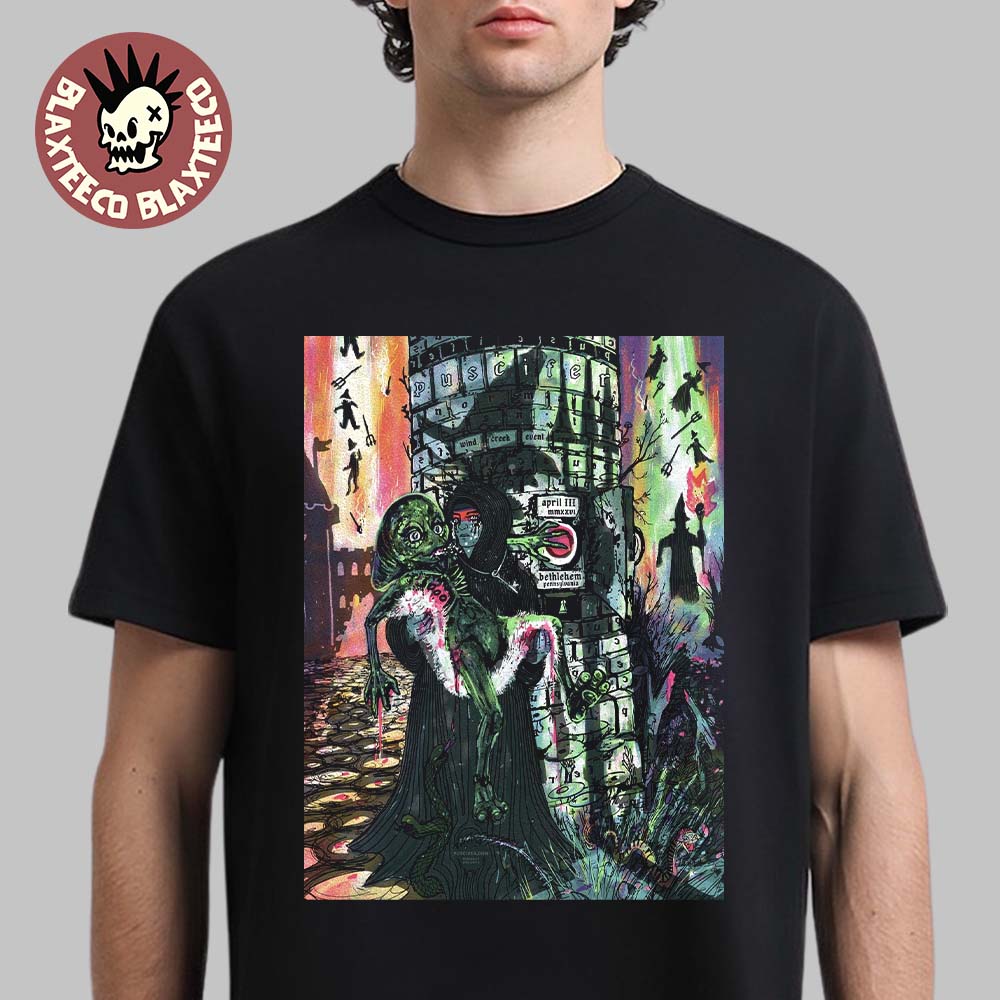 Puscifer Bethlehem Pennsylvania 2026 Event Poster At Wind Creek Event Center On April 3 2026 T-Shirt