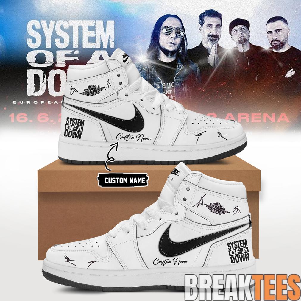 System of a Down “Europe-UK Stadium Tour 2026” Signature AJ1 Shoes