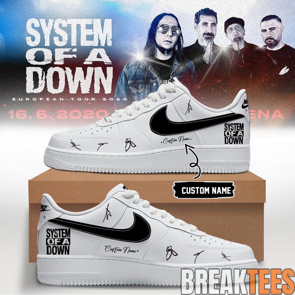 System of a Down “Europe-UK Stadium Tour 2026” Signature AF1 Shoes