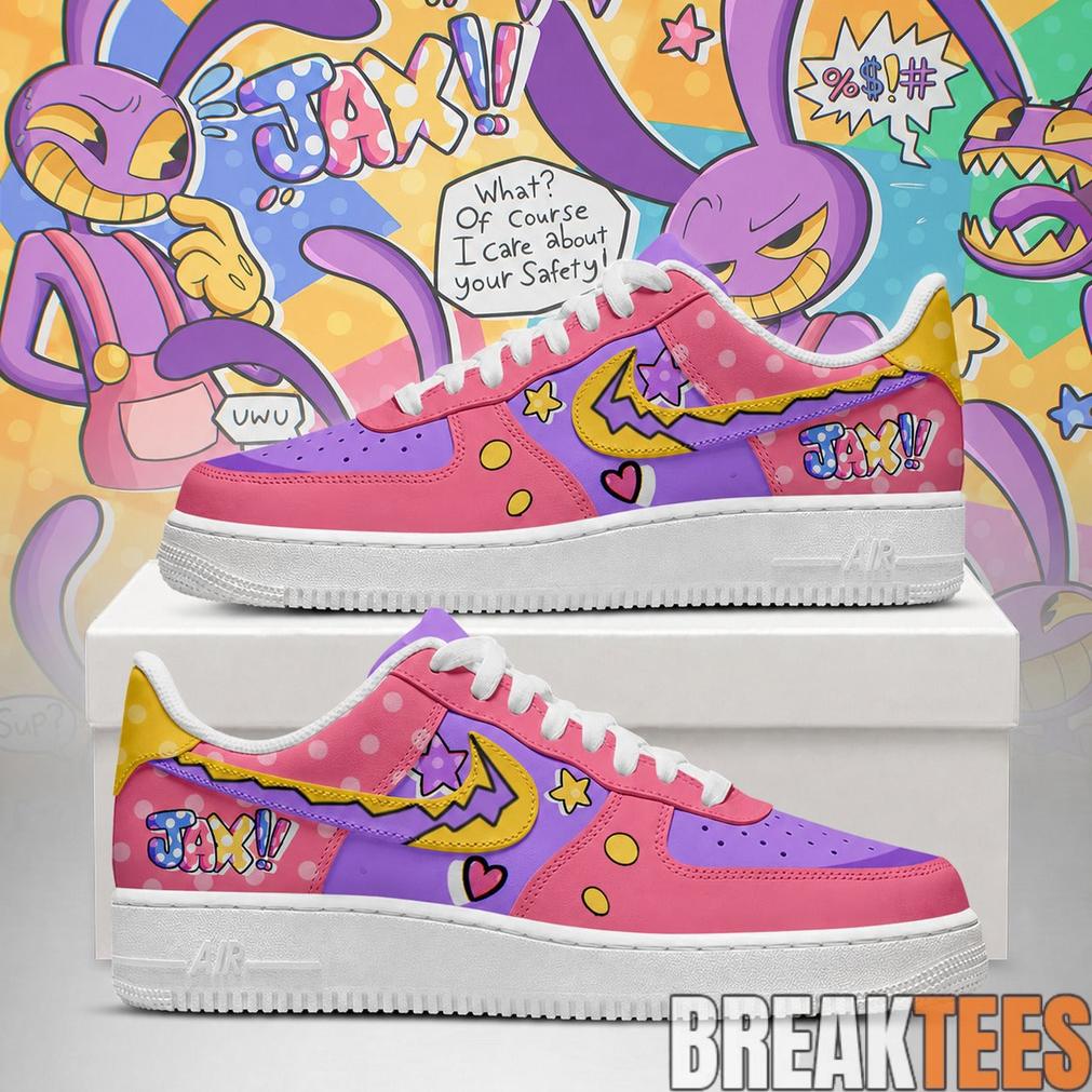The Amazing Digital Circus Jax Design Special AF1 Shoes