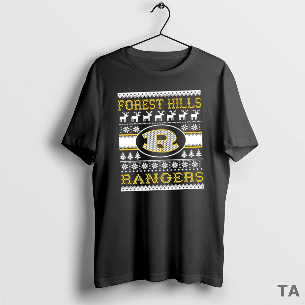 Top Forest Hills Spirit Club Rangers Ugly Christmas T Shirt Sweater